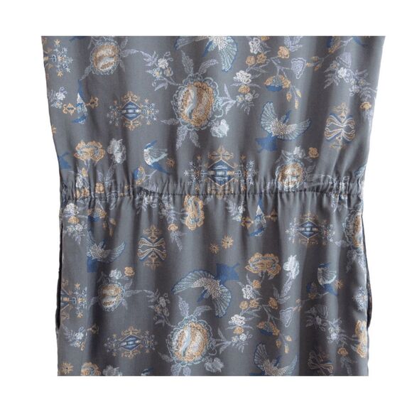 NWT Patagonia Lake Dress Sz XS Village Byrd Hex Grey 100% Tencel - Picture 8 of 9